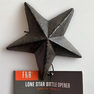 FOSTER AND RYE CAST IRON LONE STAR BOTTLE OPENER